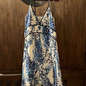 Blue Floral Bracewell Dress